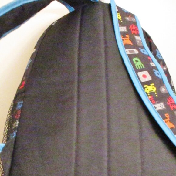 FAB Starpoint Backpack, Black with Gamer Video Game Print, School, Travel - Picture 9 of 12